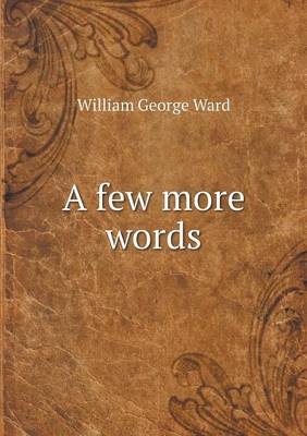 Book cover for A few more words