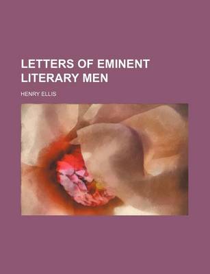 Book cover for Letters of Eminent Literary Men