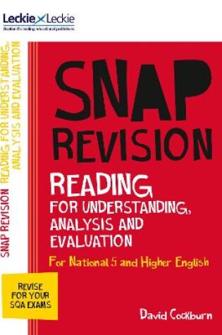 Cover of National 5/Higher English Revision: Reading for Understanding, Analysis and Evaluation