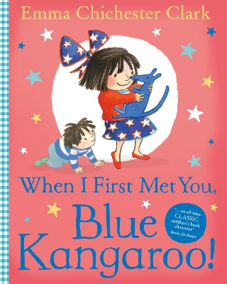 Book cover for When I First Met You, Blue Kangaroo!