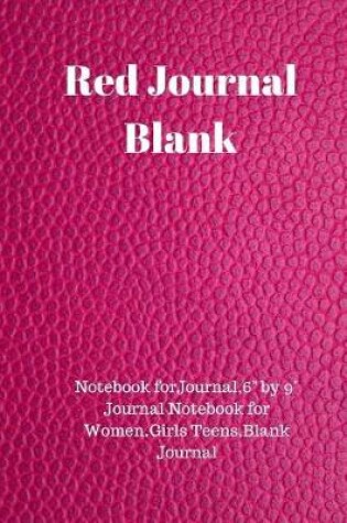 Cover of Red Journal Blank