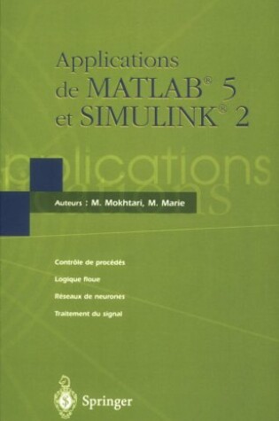 Cover of Applications De Matlab 5 Et Simulink 2