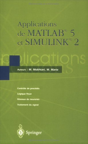 Book cover for Applications De Matlab 5 Et Simulink 2