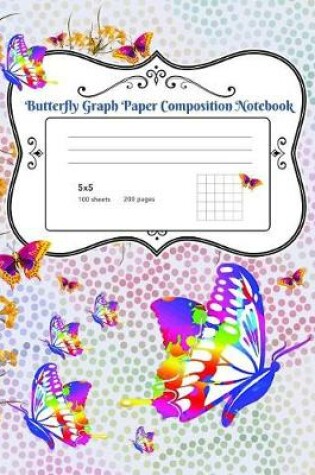 Cover of Butterfly Graph Paper Composition Notebook