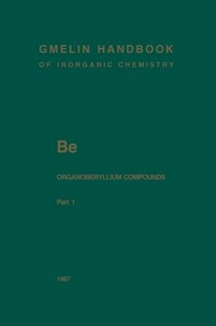 Cover of Be Organoberyllium Compounds