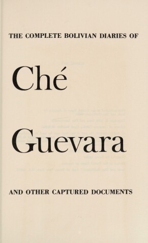 Book cover for The Complete Bolivian Diaries and Other Captured Documents