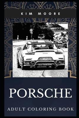 Book cover for Porsche Adult Coloring Book