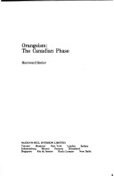 Book cover for Orangeism: The Canadian Phase