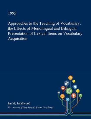 Book cover for Approaches to the Teaching of Vocabulary