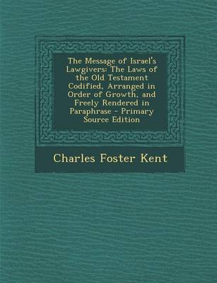 Book cover for The Message of Israel's Lawgivers