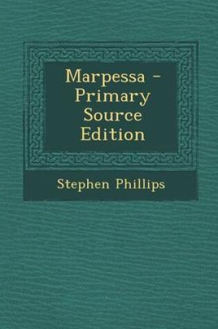 Cover of Marpessa - Primary Source Edition