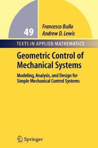 Cover of Geometric Control of Mechanical Systems