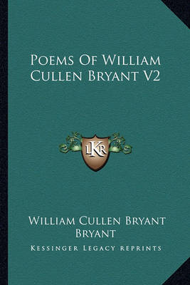 Book cover for Poems of William Cullen Bryant V2