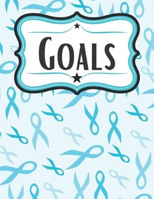 Book cover for Turquoise Ribbon Goal Setting Workbook