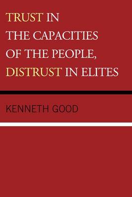 Book cover for Trust in the Capacities of the People, Distrust in Elites