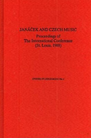 Cover of Janácek and Czech Music