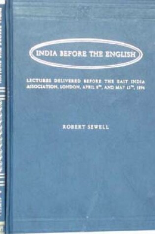 Cover of India Before the English