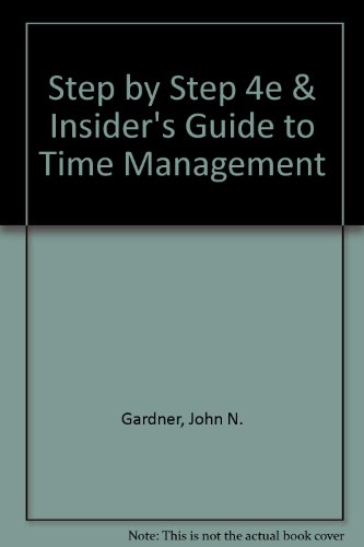 Book cover for Step by Step 4e & Insider's Guide to Time Management