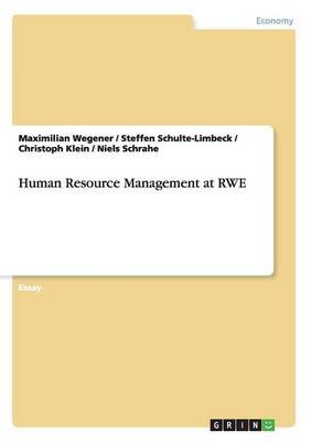 Book cover for Human Resource Management at Rwe