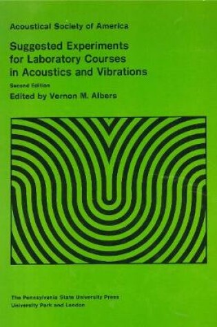 Cover of Suggested Experiments for Laboratory Courses in Acoustics and Vibrations