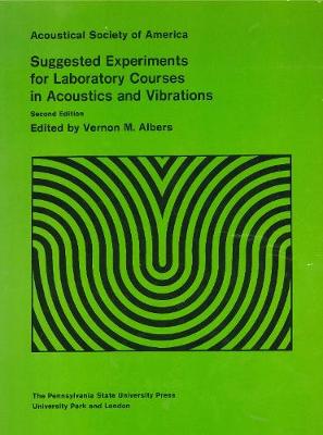 Book cover for Suggested Experiments for Laboratory Courses in Acoustics and Vibrations