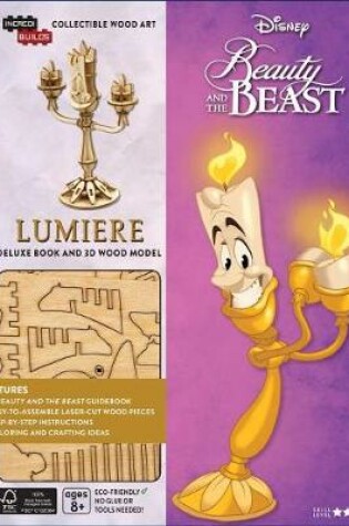 Cover of Incredibuilds: Disney's Beauty and the Beast: Lumiere Deluxe Book and Model Set