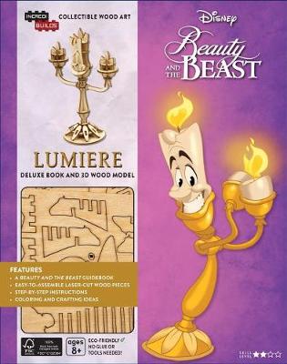 Book cover for Incredibuilds: Disney's Beauty and the Beast: Lumiere Deluxe Book and Model Set