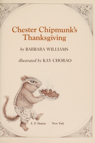 Cover of Chester Chipmunk's Thanksgiving