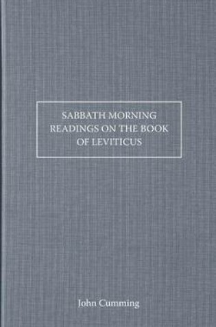 Cover of Sabbath Moring Readings on the Book of Leviticus