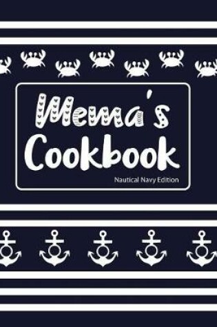 Cover of Mema's Cookbook Nautical Navy Edition