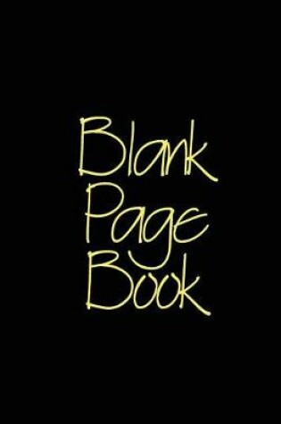 Cover of Blank Page Book