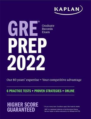 Cover of GRE Prep 2022