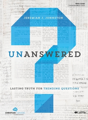 Book cover for Unanswered - Personal Bible Study Book