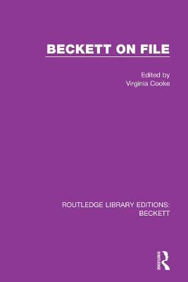 Cover of Routledge Library Editions: Beckett