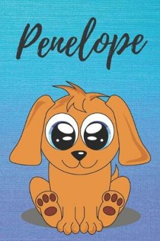 Cover of Penelope dog coloring book / notebook / journal / diary