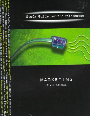 Book cover for Telecourse Sg 6e- Contemporary Mktg, 9e