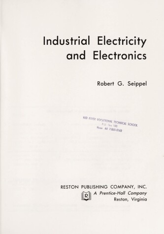 Book cover for Industrial Electricity and Electronics