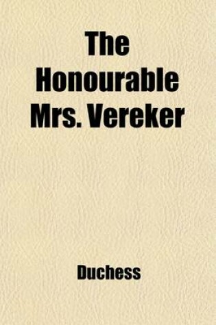 Cover of The Honourable Mrs. Vereker