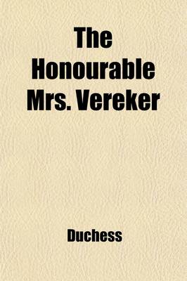 Book cover for The Honourable Mrs. Vereker