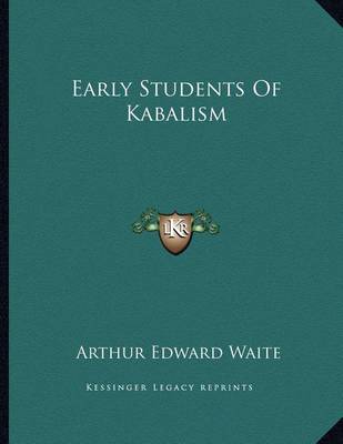 Book cover for Early Students of Kabalism