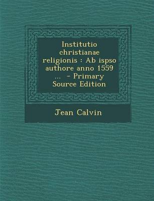 Book cover for Institutio Christianae Religionis