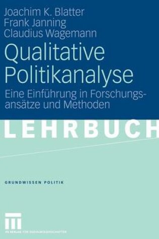 Cover of Qualitative Politikanalyse