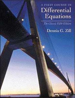 Book cover for A First Course in Differential Equations