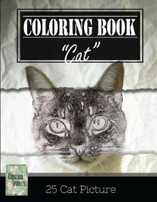 Book cover for Cute Cat Kitten Grayscale Photo Adult Coloring Book, Mind Relaxation Stress Relief