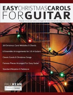 Book cover for Easy Christmas Carols For Guitar