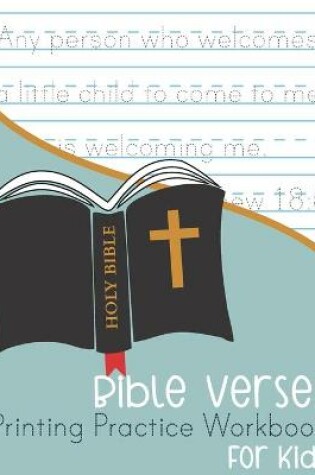 Cover of Bible Verses Printing Practice Workbook