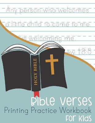 Book cover for Bible Verses Printing Practice Workbook