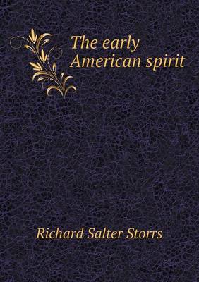 Book cover for The early American spirit