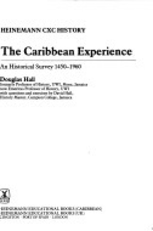 Cover of The Caribbean Experience