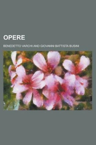 Cover of Opere